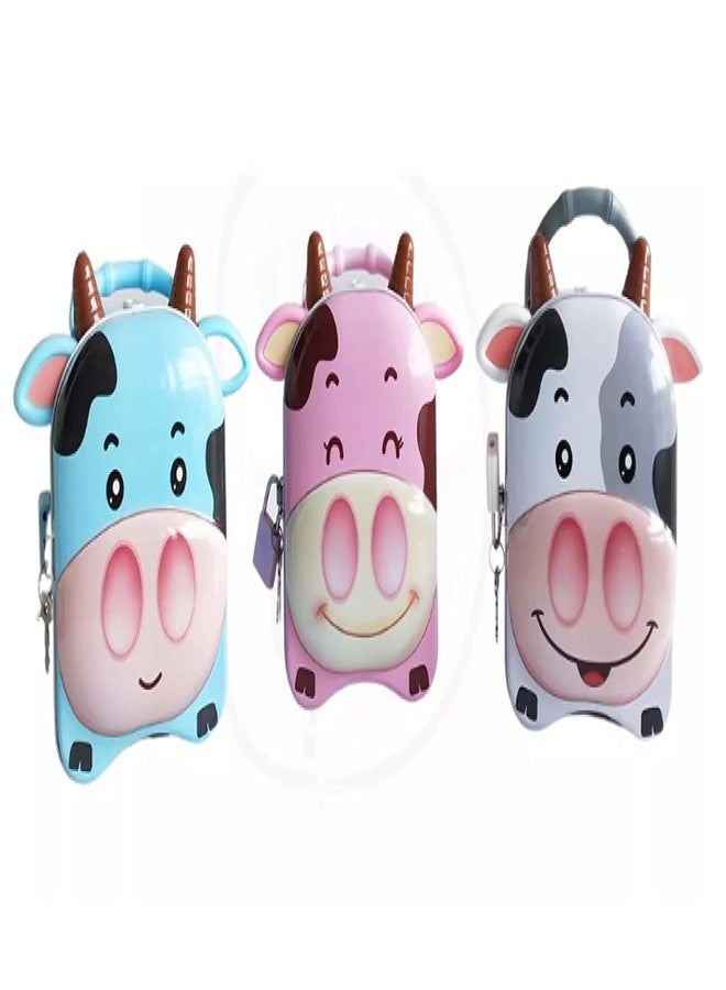 Anushil Piggy Bank -Cow Shape Piggy Bank For Kids - Piggy Bank With Lock, Coin Box For Kids, Money Bank For Kids With Lock, Coin Bank, Piggy Bank For Kids Boys And Girls, Classic, Multi-coloured - Image 3